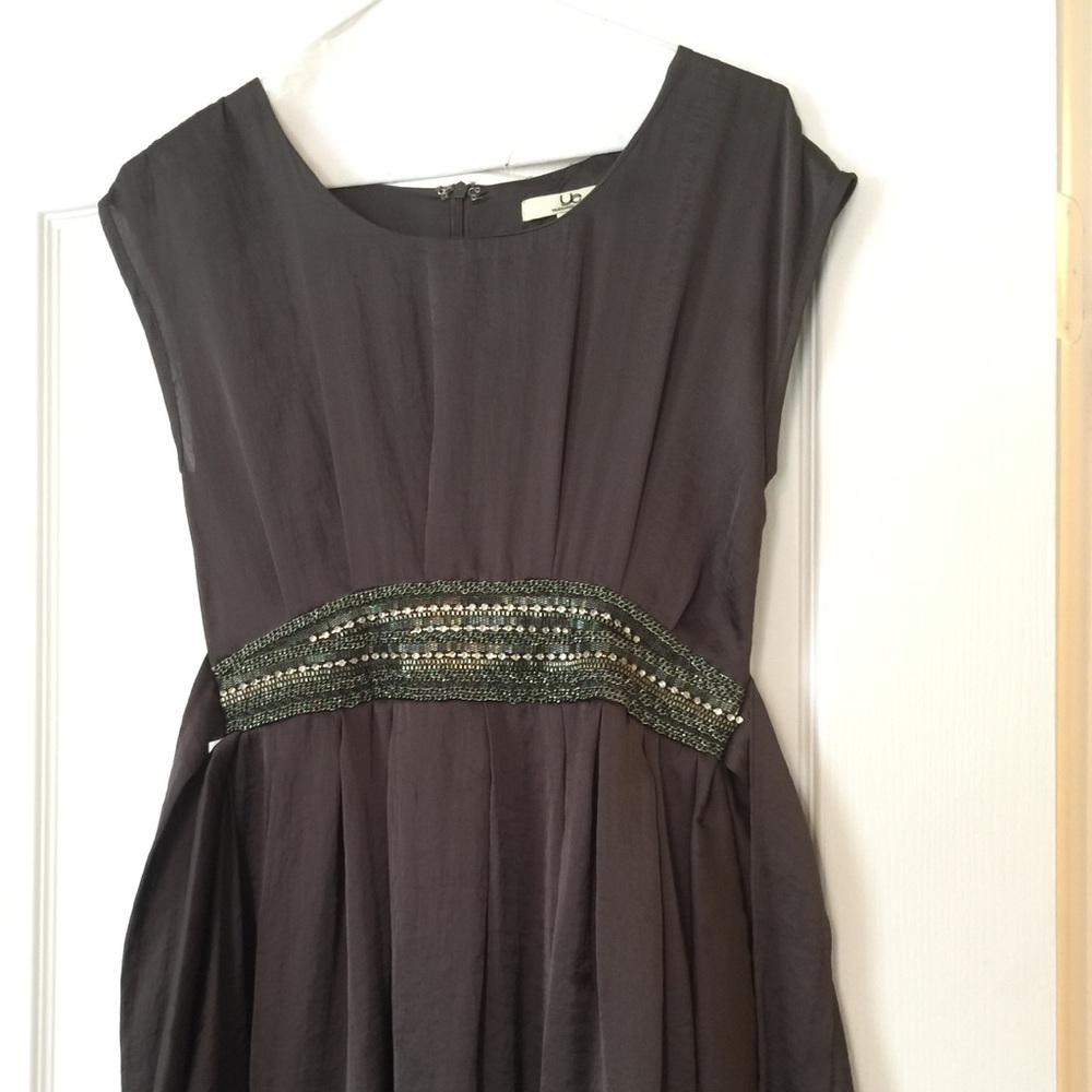 Charcoal grey boutique style dress