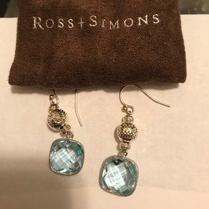 Aquamarine Ross Simon earrings. Never worn.