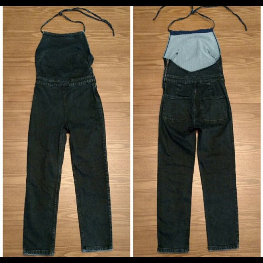 FREE PEOPLE denim halterall