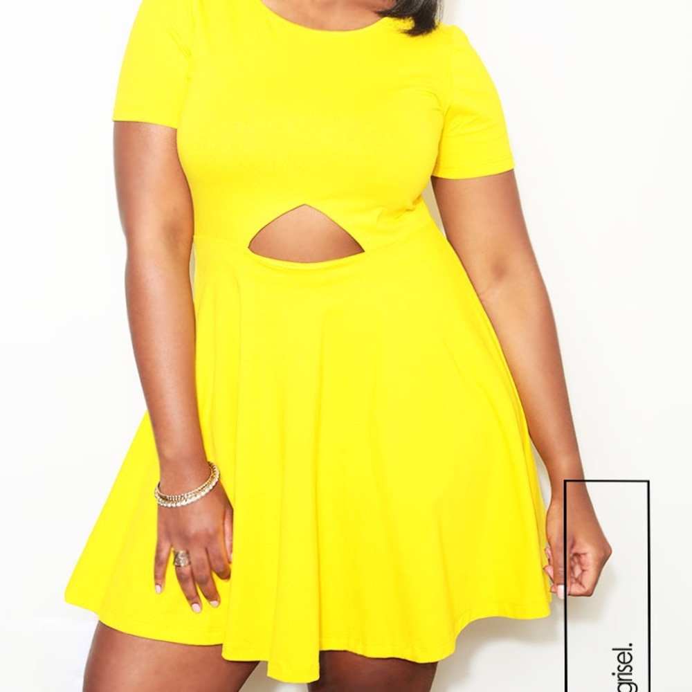 RebDoll Grisel Skater Cut-Out Dress