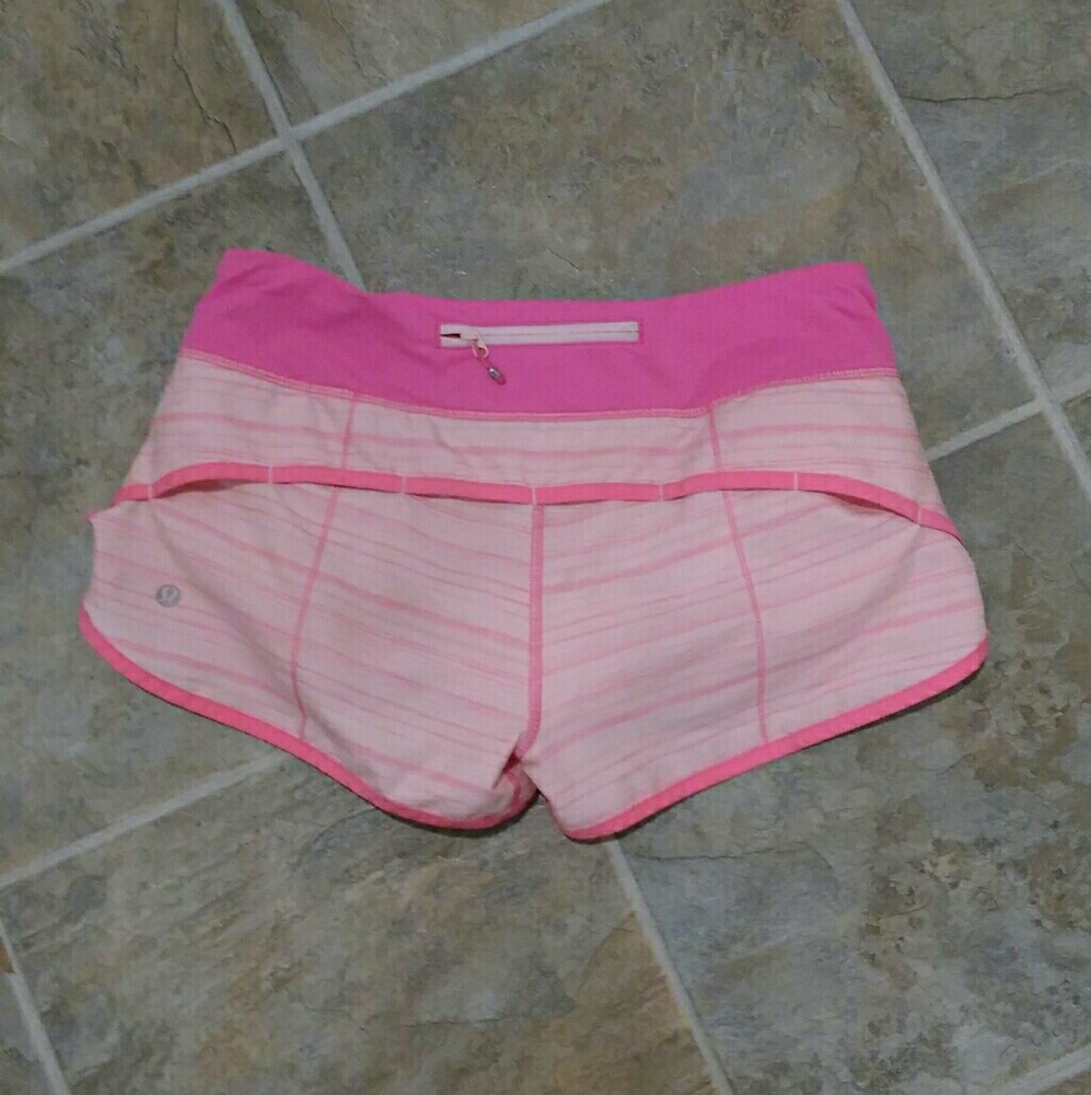 LULULEMON pink speed shorts