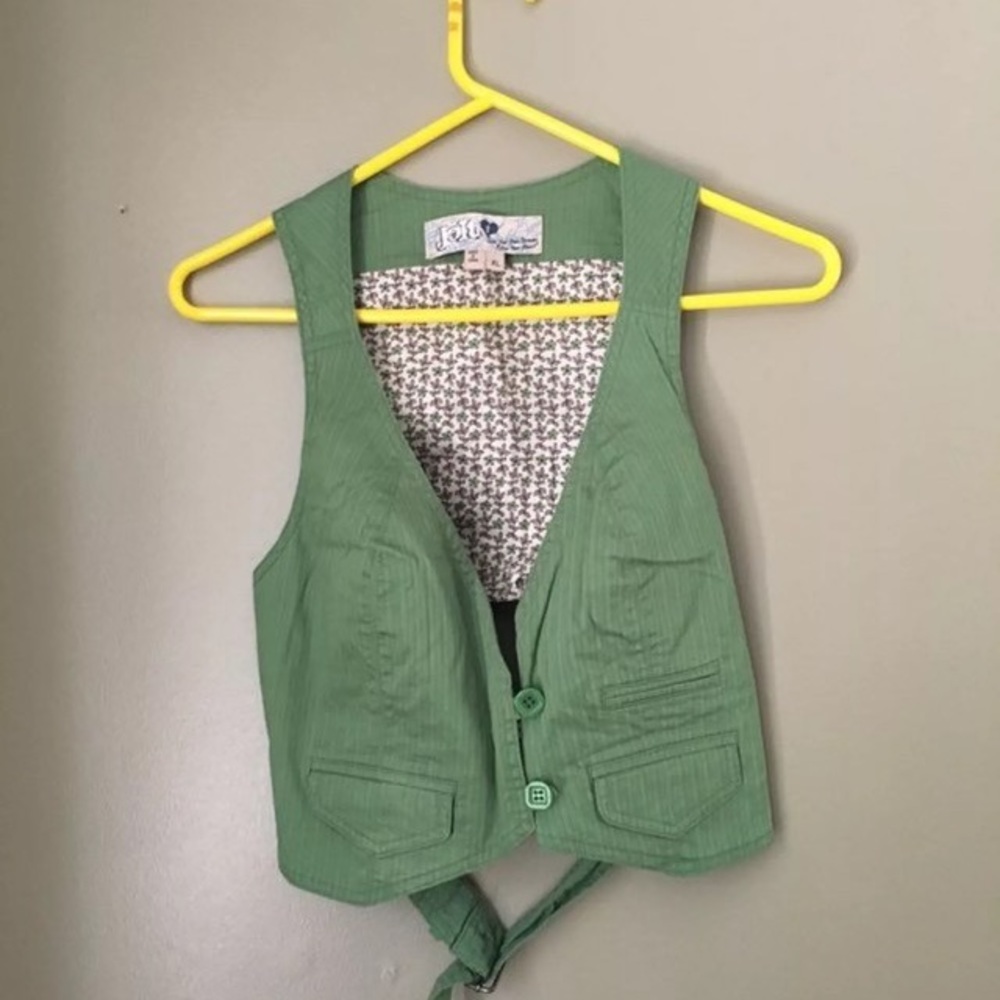 Women's green vest