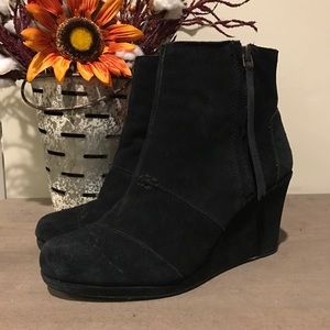 TOMS suede wedges