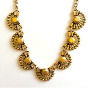 Jcrew gold pleated statement necklace Jcrew gold pleated statement necklace