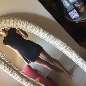 Black Bodycon Dress, Black Mini Dress, Cap, Open