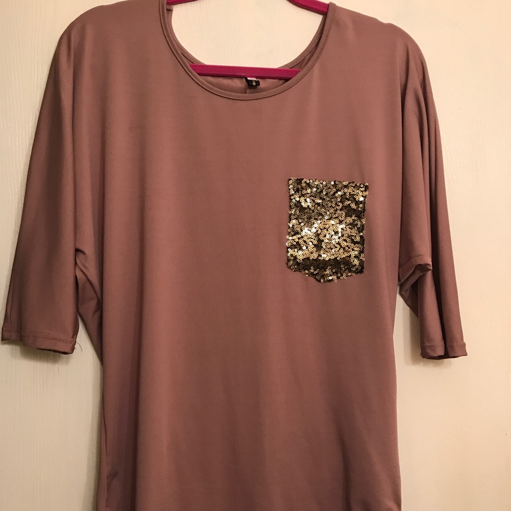 Tan blouse