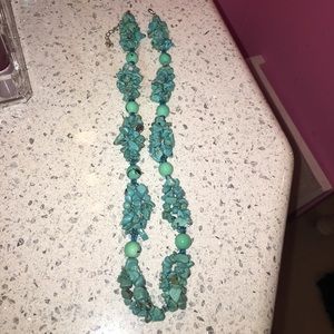 Beautiful Turquoise Rock Necklace