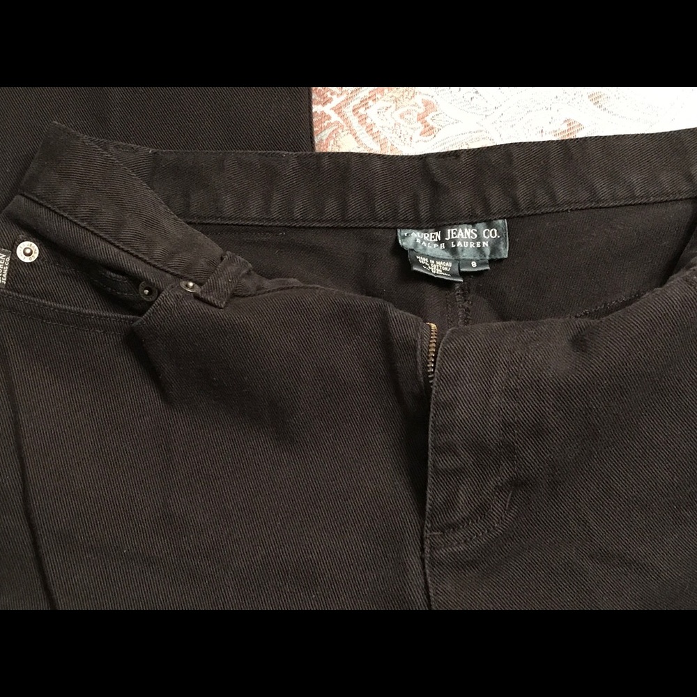Ralph Lauren Sz 8 Black Denim Jeans