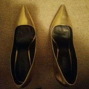 Zara gold pumps Zara gold pumps