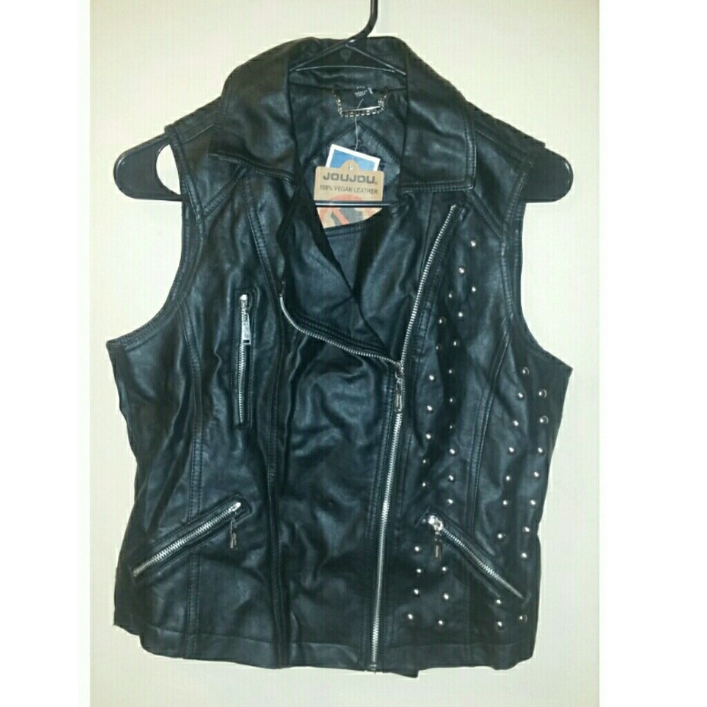 NEW Jou Jou Leather Vest