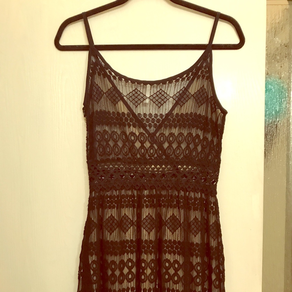 Black lace dress