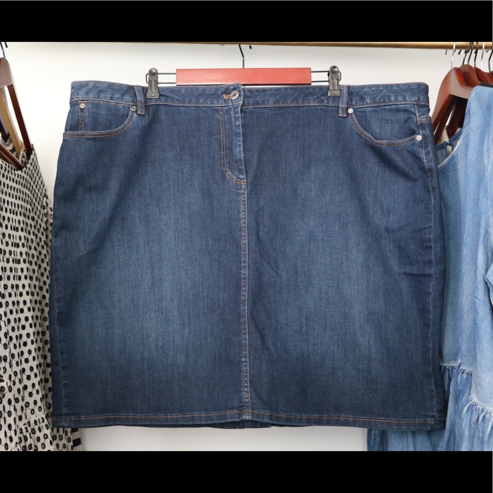 Talbots denim skirt