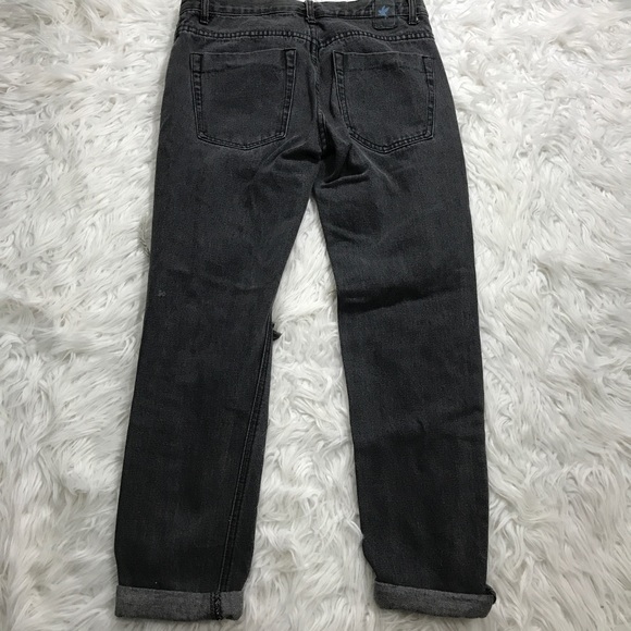 One Teaspoon Charcoal Ripped Baggies Free People - Picture 8 of 8