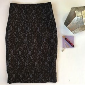 Stretch lace EXPRESS pencil skirt sz. 0 Stretch lace EXPRESS pencil skirt sz. 0