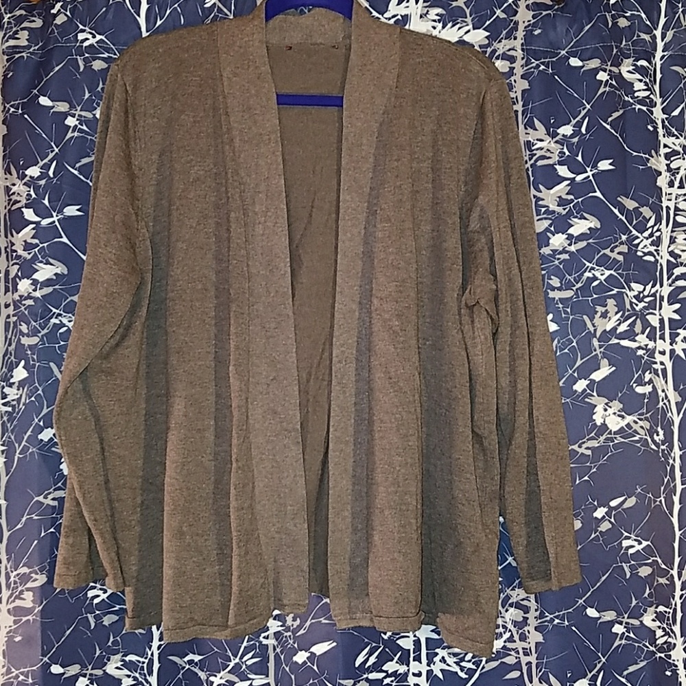 1X/2X Tan Cardigan