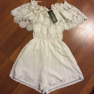 Off the shoulder romper