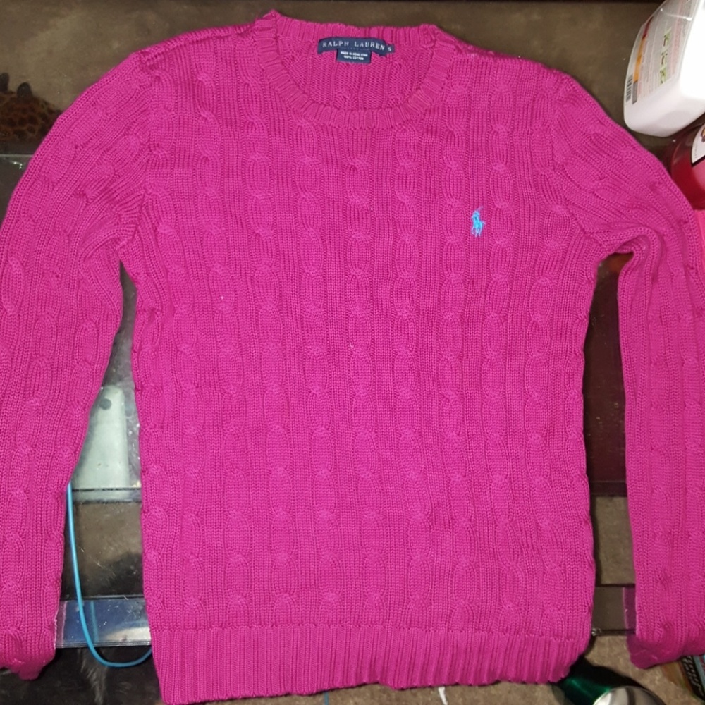Pink Ralph Lauren Knit Sweater
