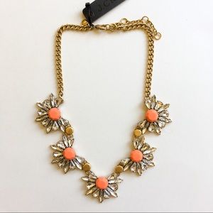 Jcrew orange dot statement necklace Jcrew orange dot statement necklace