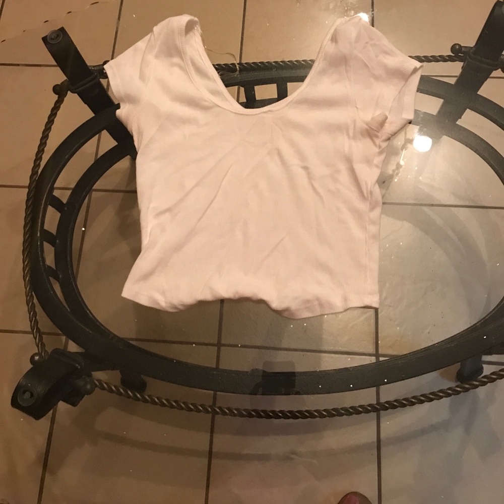 Basic white crop top