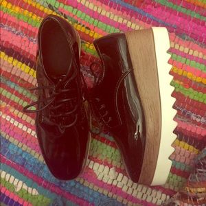 Oxford platform shoes