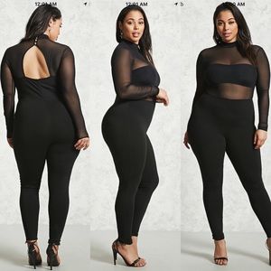 PLUS SIZE Sheer jumpsuit FINAL MARKDOWN
