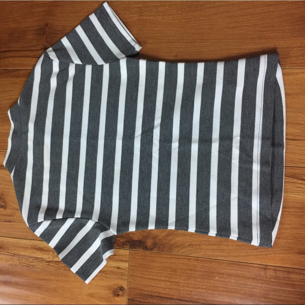 Striped turtleneck type shirt
