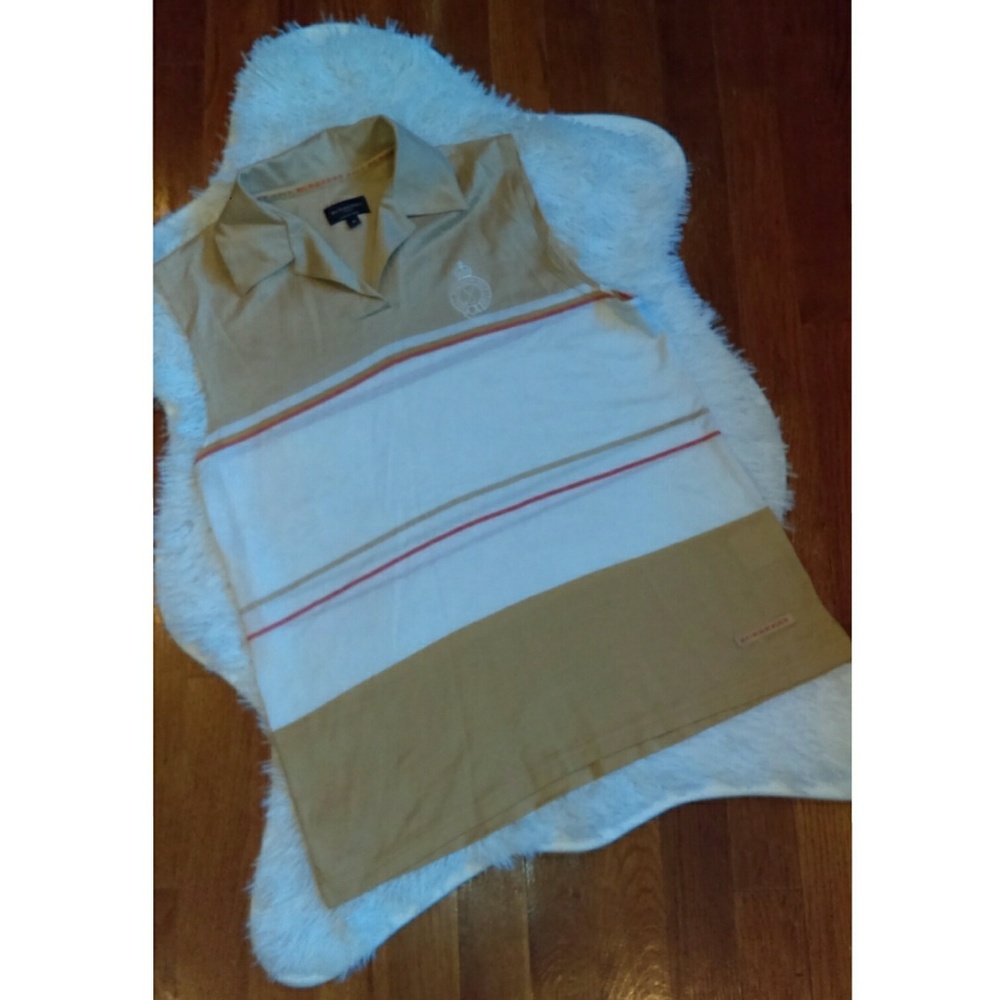 Burberry golf sleeveless polo
