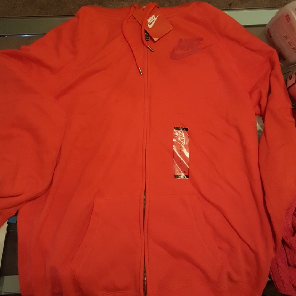 NWT Red Nike Zip Up Hoodie.