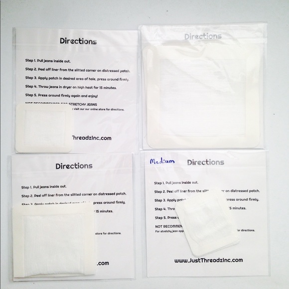 East Stick-On Thread Patch for Holey Jeans - Picture 2 of 3