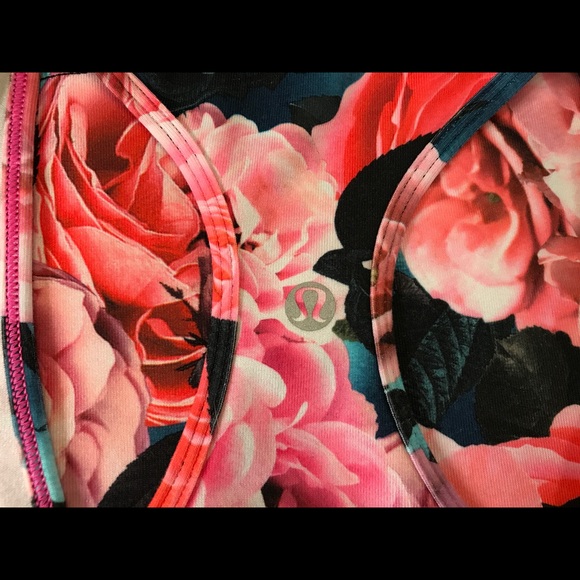 Lululemon Cool Racerback Tank-Secret Garden, Sz 6 - Picture 3 of 4