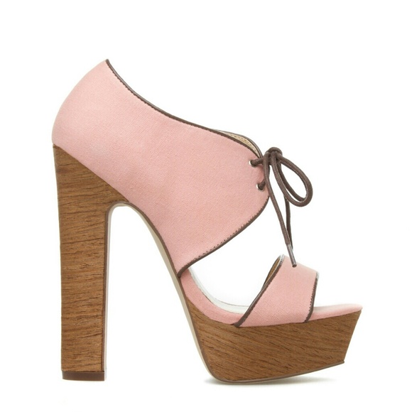 Leila Stone Dollie Platform Pumps - Picture 3 of 5