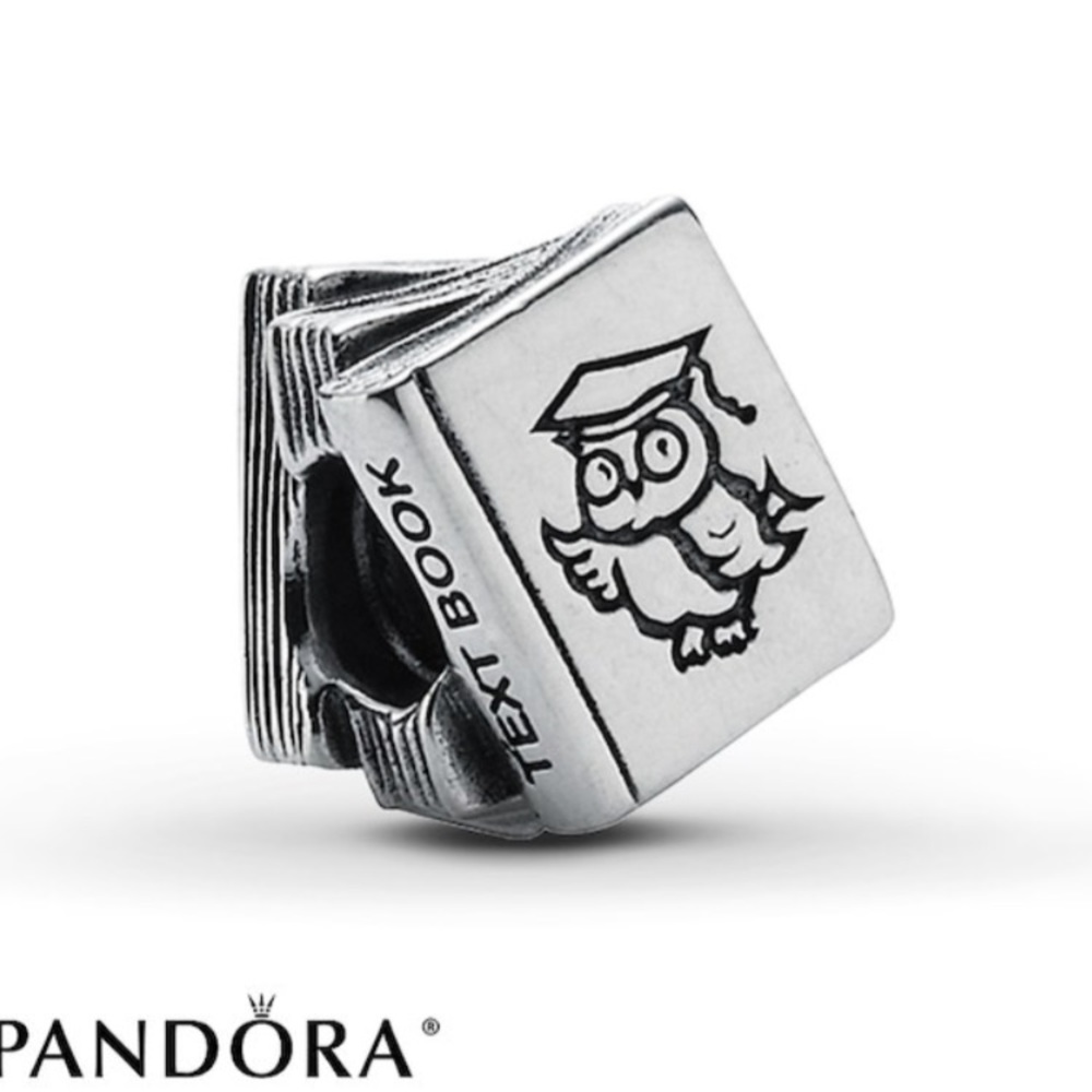 Sterling silver Textbook Pandora bead