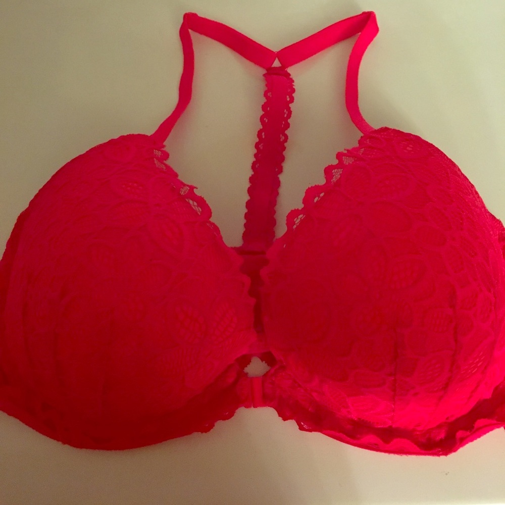 Pink bra