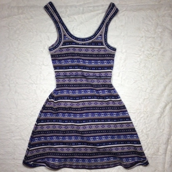 Free People Fair Isle Fit and Flare Sweater Dress - Picture 2 of 8