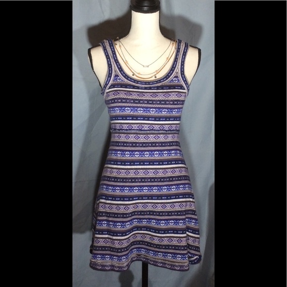 Free People Fair Isle Fit and Flare Sweater Dress - Picture 4 of 8