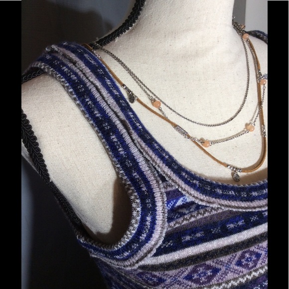 Free People Fair Isle Fit and Flare Sweater Dress - Picture 6 of 8