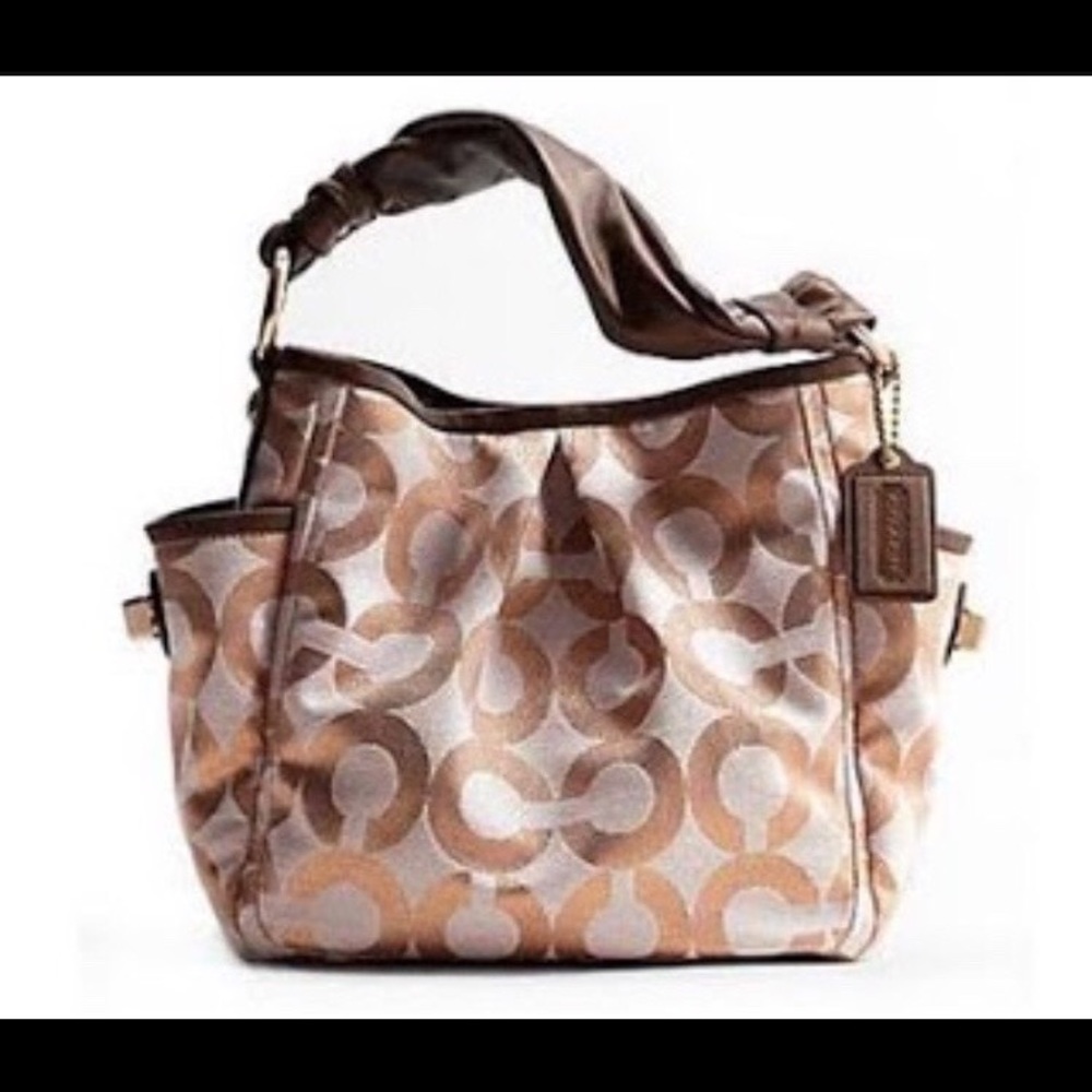 Coach rose gold/bronze Parker purse