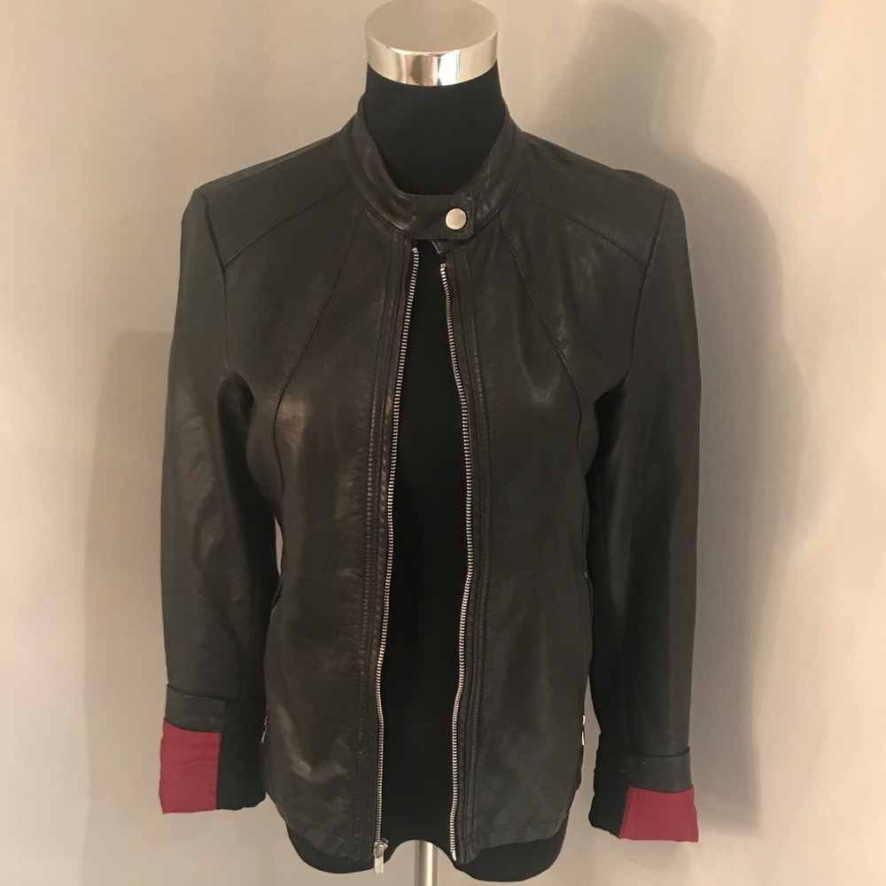 Faux leather jacket