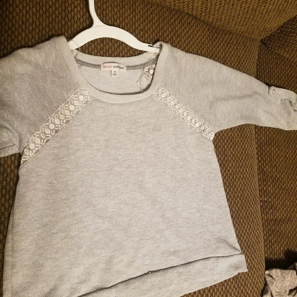 Off the Shoulder Crop Sweater