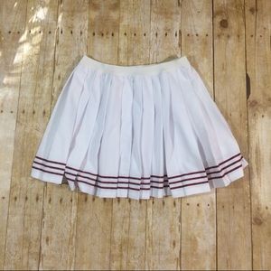 Adidas white pleated skirt