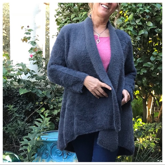 Soft & Fuzzy Open Shawl Cardigan - Picture 4 of 8