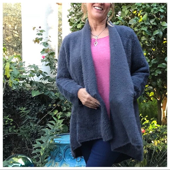 Soft & Fuzzy Open Shawl Cardigan - Picture 5 of 8