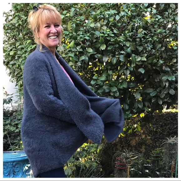 Soft & Fuzzy Open Shawl Cardigan - Picture 2 of 8