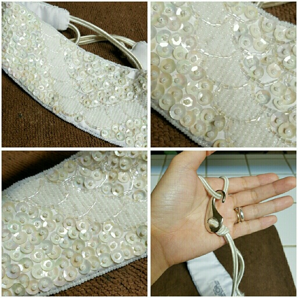 Vintage bridal sequin belt