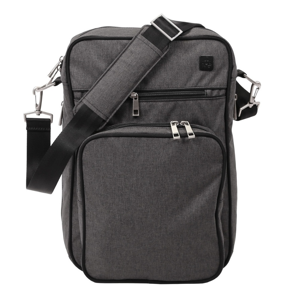 Ju Ju Be Men's Diaper Messenger Bag Helix Gray