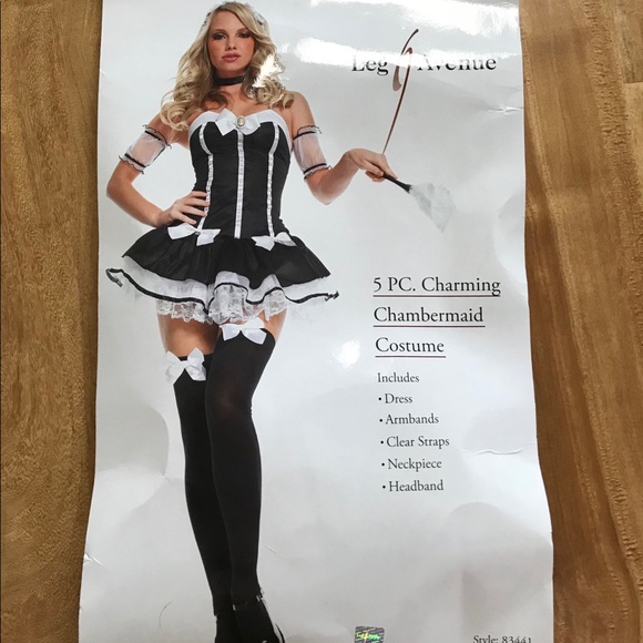 Leg Avenue Charming Chambermaid Adult Full Costume - Picture 1 of 4