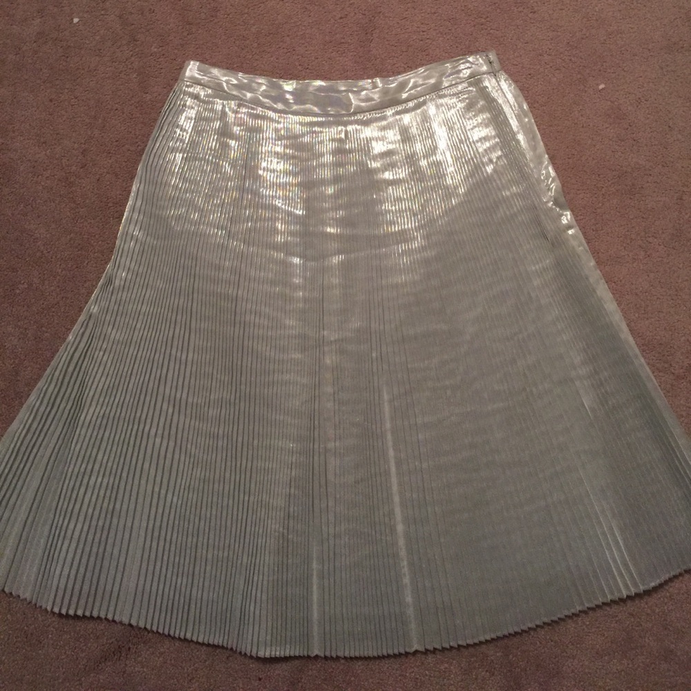 HP !!! NWT plated silver skirt