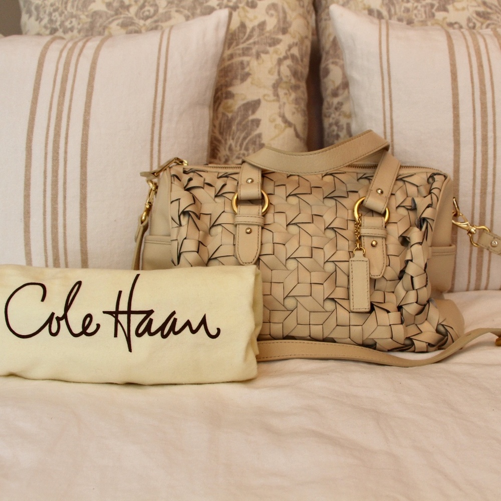 Cole Haan Woven Leather Purse