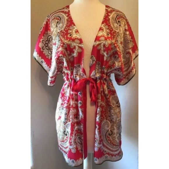 CAbi Tops - CAbi 501 100% Silk Kimono