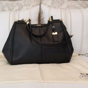 Coach Handbag Black Leather